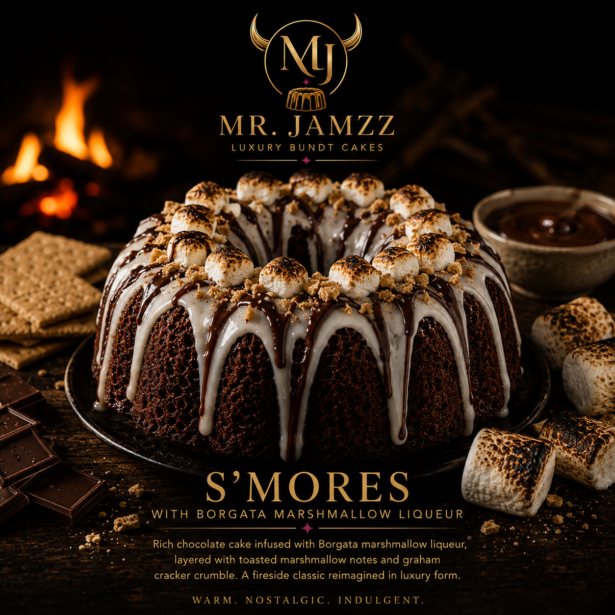 S’mores with Marshmallow Liqueur