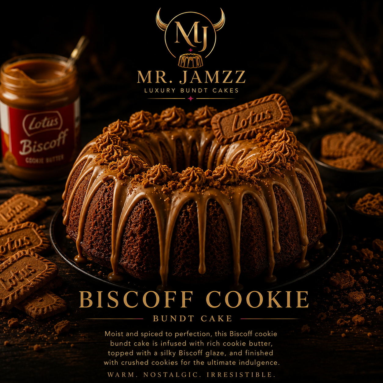 Biscoff Cookie Bundt Cake